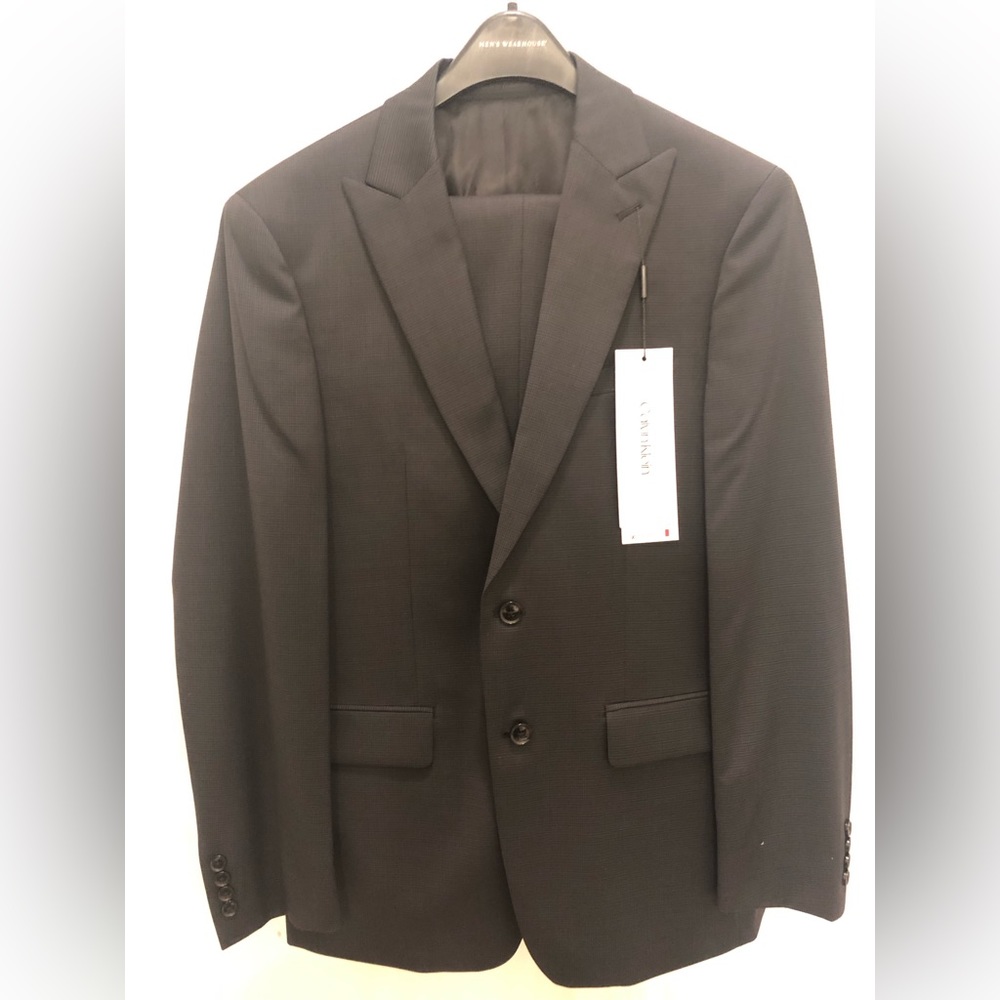 NEW Calvin Klein Black Suit Slim Fit